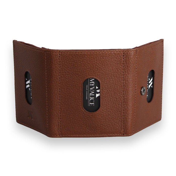 Zoozie Bags Cartera de Piel en Color Tostado